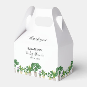 Potted Plants Baby Shower Bloom Greenery Botanical Favour Box
