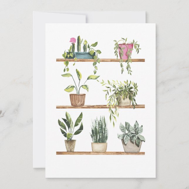 Potted plants display thank you card (Front)