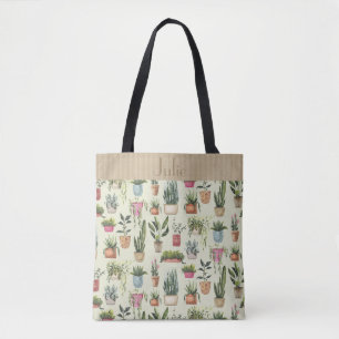 Potted Plants Jamboree Personalized Tote Bag
