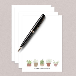 Potted Plants Personalised Thank You Card