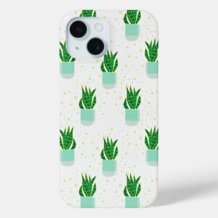 Potted Sansevieria Snake Plant Print iPhone 15 Case