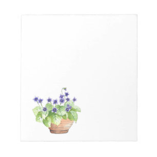Potted Violets Notepad