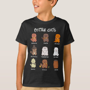 Potter Cats For Cat Lover  T-Shirt