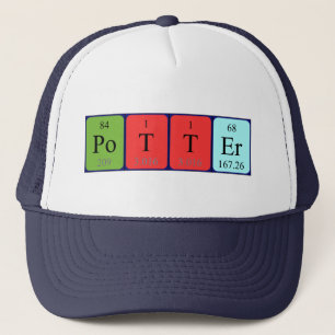 Potter periodic table name hat