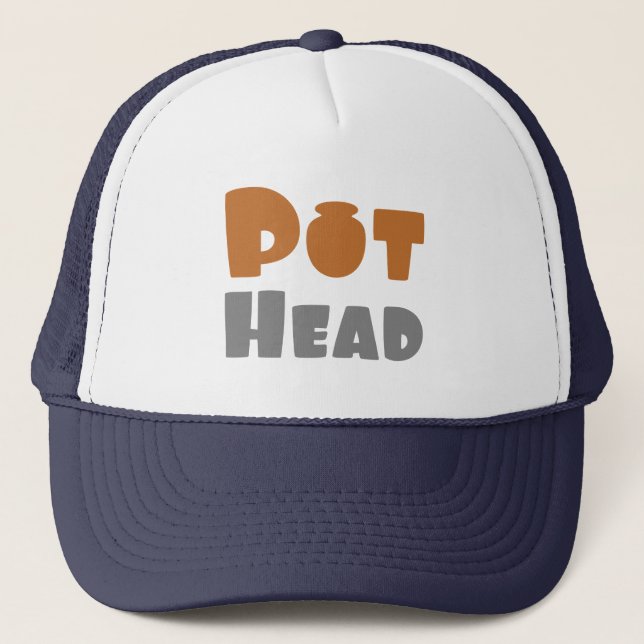 Potter Pot Head Trucker Hat (Front)