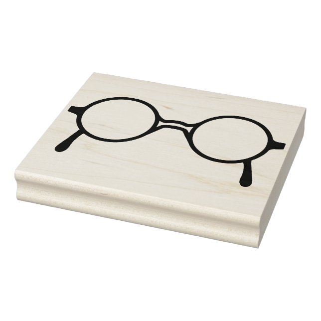 Potter-Style Eyeglasses Rubber Art Stamp (Stamp)