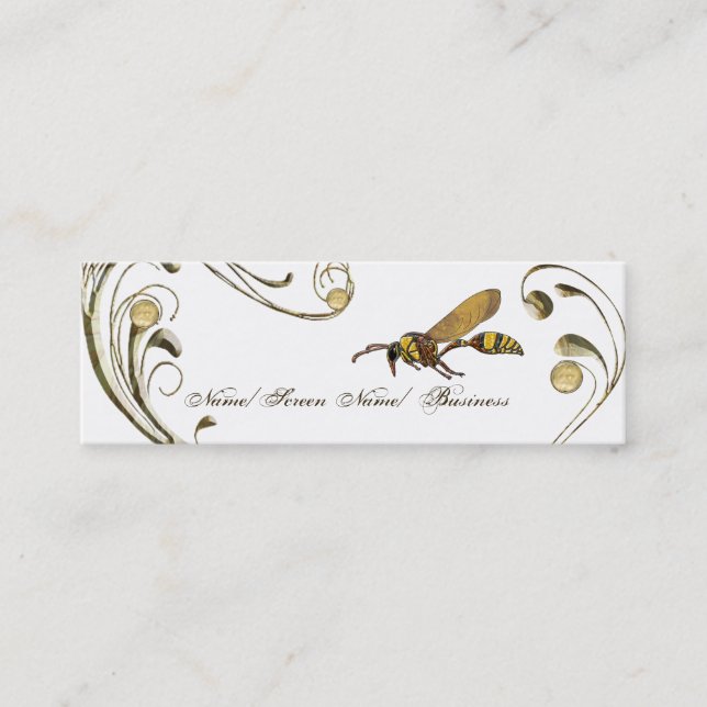 Potter Wasp Mini Business Card (Front)
