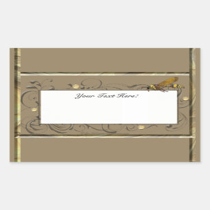 Potter Wasp Rectangular Sticker