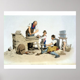 Potters, from 'Costume of Great Britain', publishe Poster