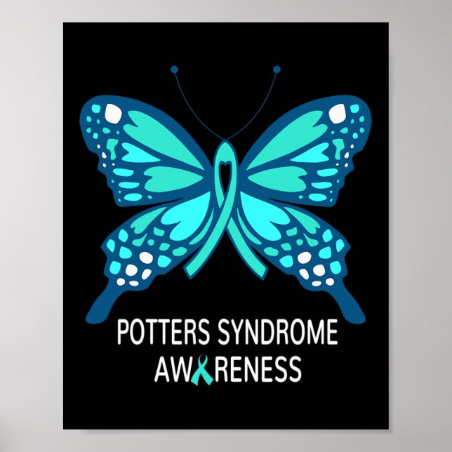 Potters Syndrome Awareness Butterfly  Poster (Front)