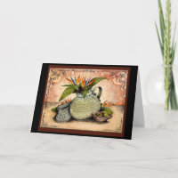 Pottery 9 years wedding anniversary gift card