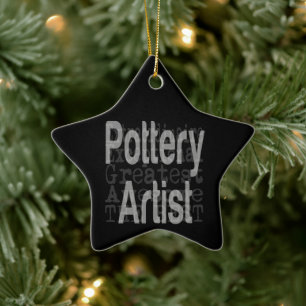 Pottery Artist Extraordinaire Ceramic Tree Decoration