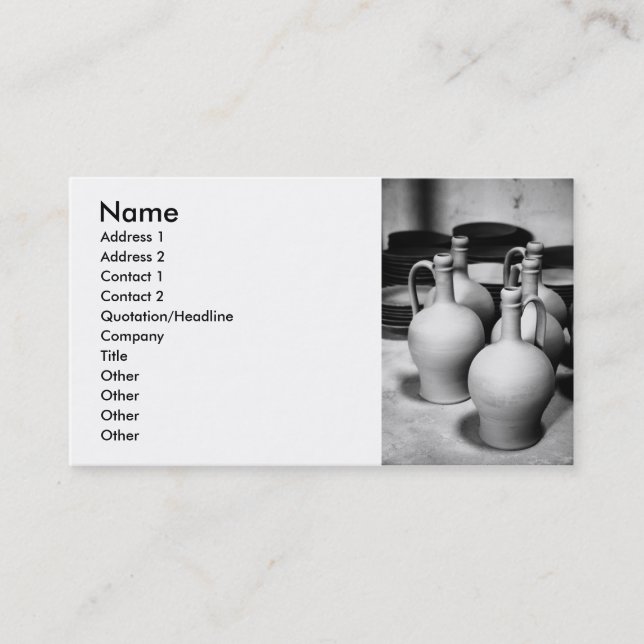 Pottery Business Card (Front)