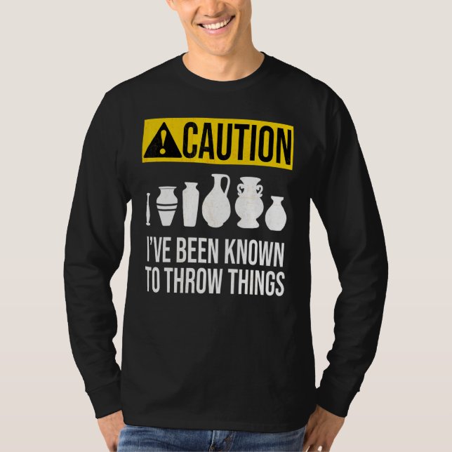 Pottery Ceramic Pot Artist Kiln Clay Design 4 T-Shirt (Front)