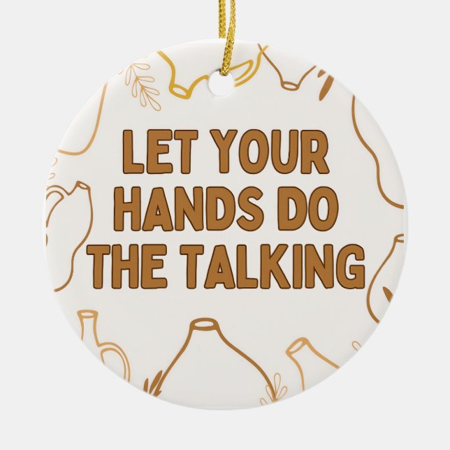 Pottery Ceramic Tree Decoration (Front)