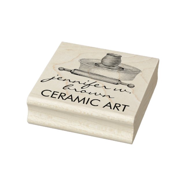 Pottery Ceramics business owner Rubber Stamp (Stamp)