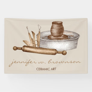 Pottery Ceramics decor ads Banner