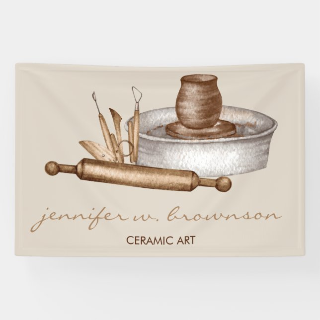 Pottery Ceramics decor ads Banner (Horizontal)