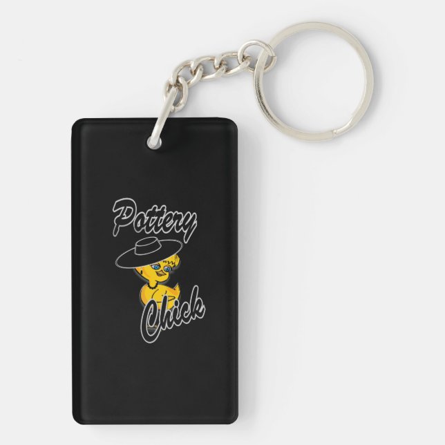 Pottery Chick #4 Key Ring (Back)