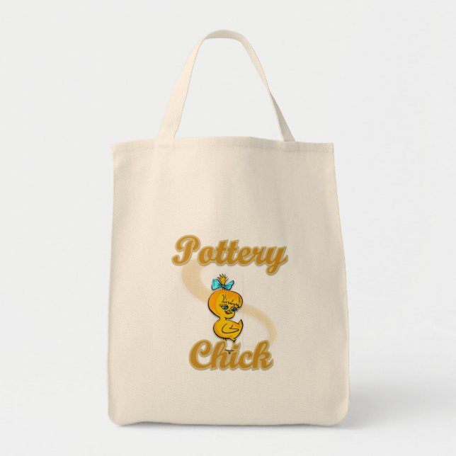 Pottery Chick Tote Bag (Front)