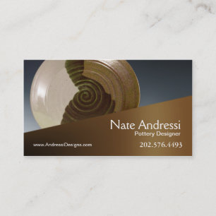 "Pottery Designer I" - Ceramics Business Card