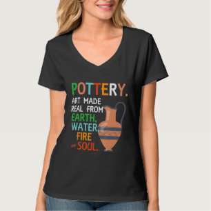 Pottery Earthenware Handmade Sculpting Ceramic Hob T-Shirt