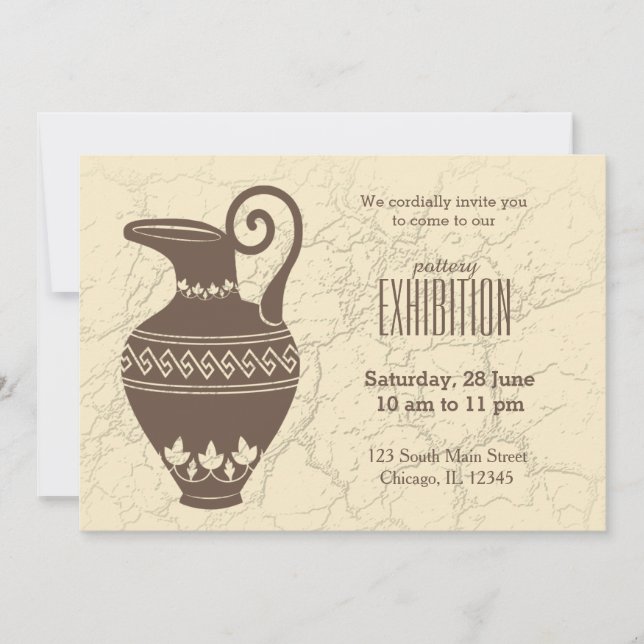 Pottery exhibition invitation (Front)