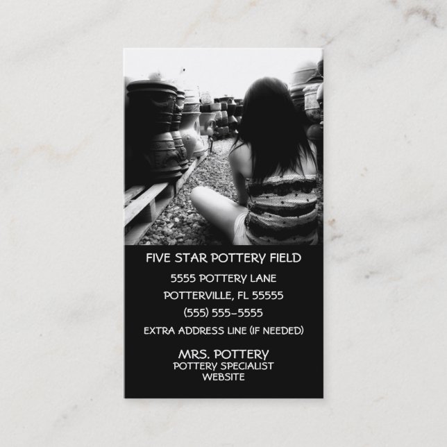 Pottery Field Business Card (Front)