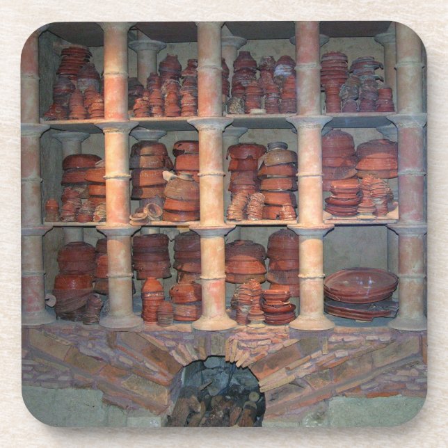 Pottery oven from Graufesenque, c.150 BC (photo) Coaster (Front)