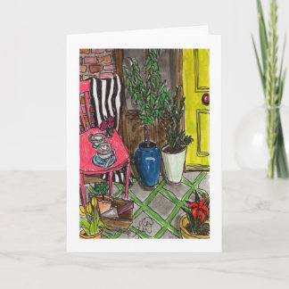 Pottery Patio Coffeetime Card
