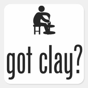 Pottery Square Sticker