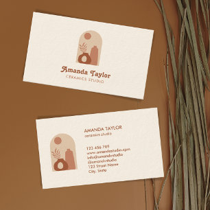 Pottery Vase Modern Interior Design Home Decor Business Card
