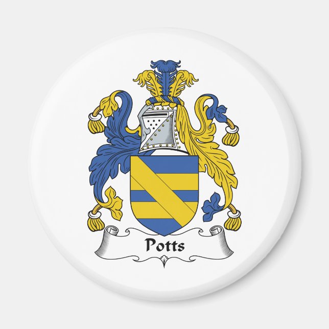 Potts Family Crest Magnet (Front)
