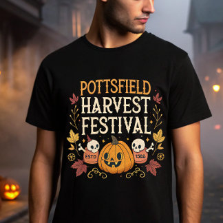 Pottsfield Harvest Festival - Halloween  Spooky T-Shirt