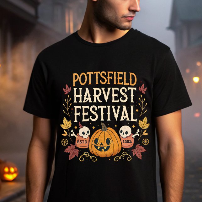 Pottsfield Harvest Festival - Halloween  Spooky T-Shirt (Creator Uploaded)