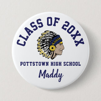 Pottstown High School Button Logo Custom
