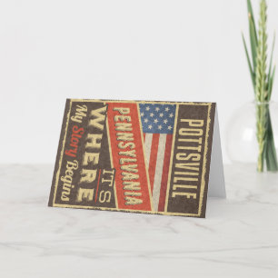 Pottsville Pennsylvania Card