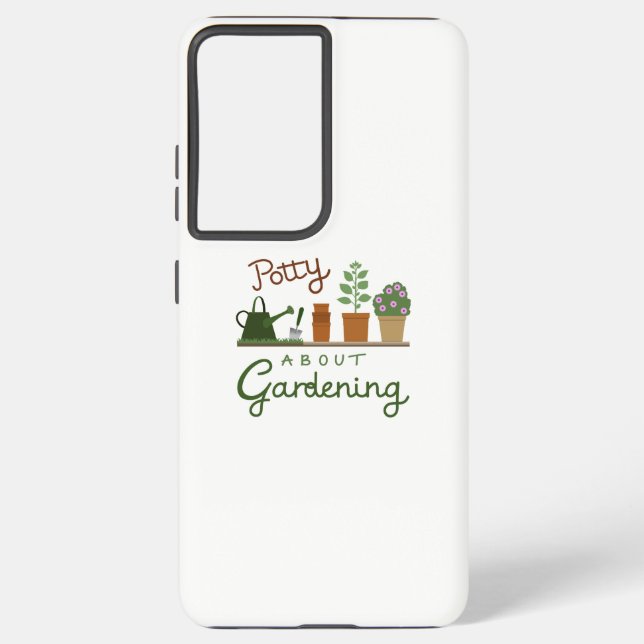 Potty About Gardening Design Samsung Galaxy S21 Ultra Case (Back)