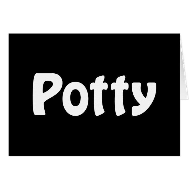 Potty Card (Front Horizontal)
