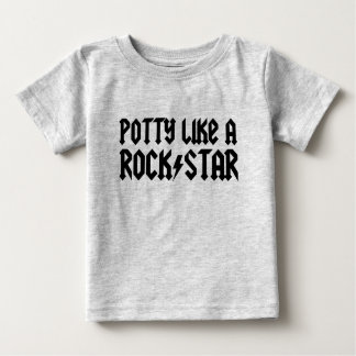 Potty Like A Rock Star Baby T-Shirt