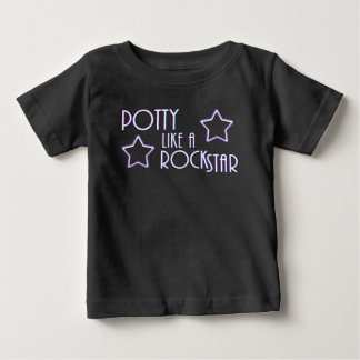Potty Like a Rock Star Baby T-Shirt
