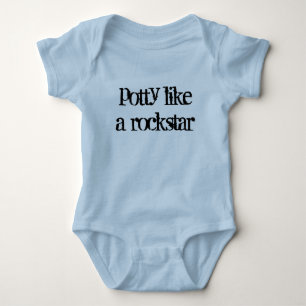 potty like a rockstar baby bodysuit
