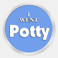 Potty Training Blue Reward stickers