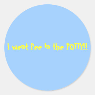 Potty training stickers