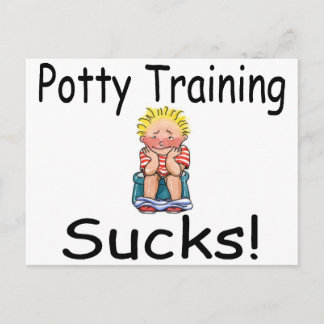 Potty Training Sucks Postcard