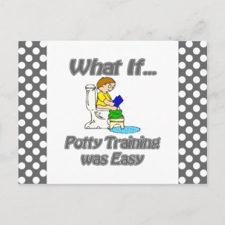 Potty Training was Easy Postcard