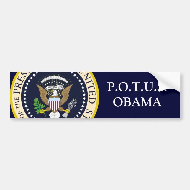 POTUS OBAMA BUMPER STICKER (Front)