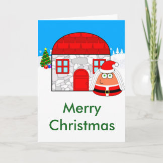 Pou Christmas Card