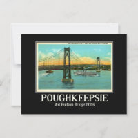 Poughkeepsie NY Mid Hudson Bridge 1930s 