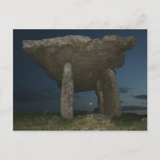 Poulnabrone Dolmen at night Postcard